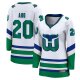 Women's Carolina Hurricanes Sebastian Aho Fanatics White Whalers Premier Breakaway Jersey