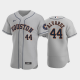 Men's Houston Astros #44 Yordan Alvarez 2020 Road Gray Flex Base MLB Jersey