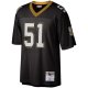 Men's New Orleans Saints Sam Mills Mitchell & Ness Black Legacy Replica Jersey