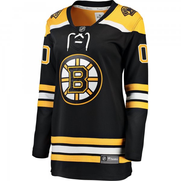 Women's Boston Bruins Fanatics Black Home Breakaway Custom Jersey