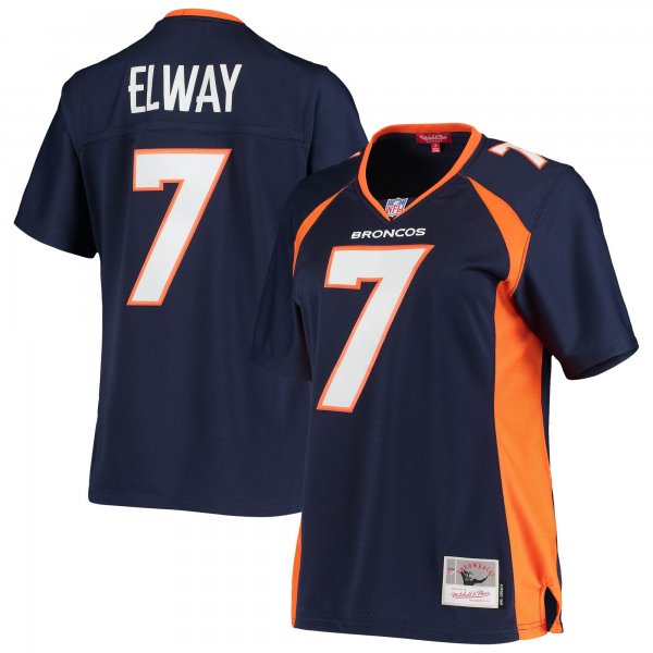 Women's Denver Broncos John Elway Mitchell & Ness Navy Legacy Replica Team Jersey