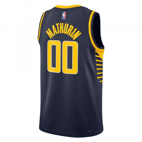 Unisex Indiana Pacers Bennedict Mathurin Nike Navy Swingman Jersey - Icon Edition