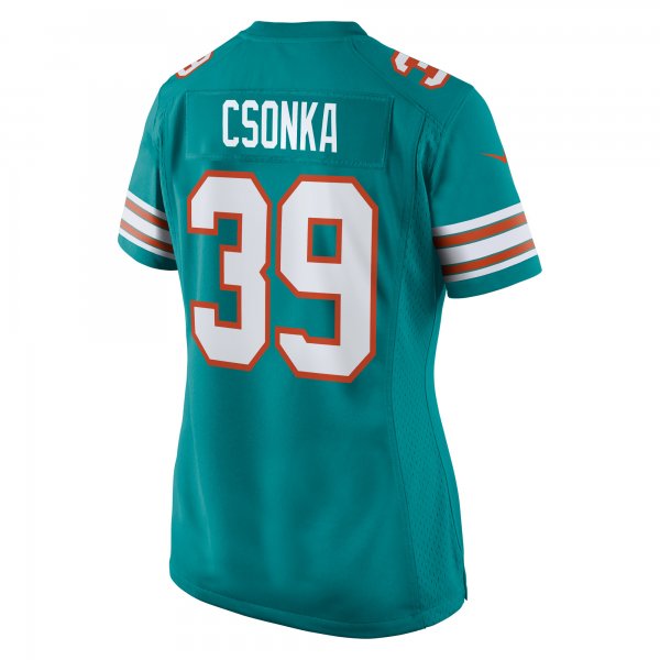 Women's Miami Dolphins Larry Csonka Nike Aqua Retired Player Jersey