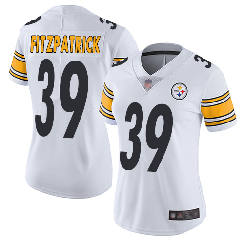 Women's Pittsburgh Steelers #39 Minkah Fitzpatrick WhiteStitched NFL Vapor Untouchable Limited Jersey