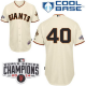 San Francisco Giants #40 Madison Bumgarner Cream Cool Base W/2014 World Series Champions Patch Stitched MLB Jersey