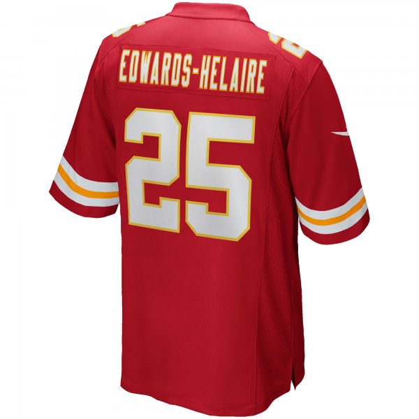 Men's Kansas City Chiefs Clyde Edwards-Helaire Nike Red Player Game Jersey