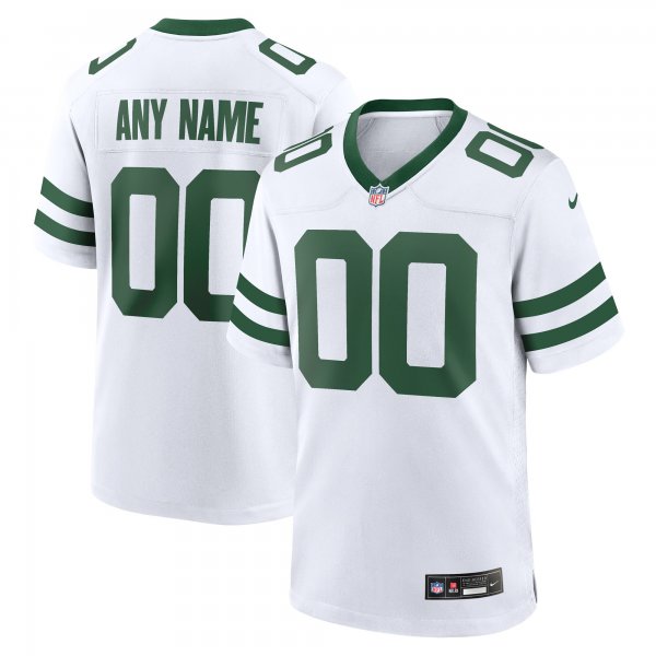 Men's New York Jets  Nike Legacy White Custom Limited Jersey