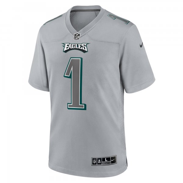 Men's Philadelphia Eagles Jalen Hurts Nike Gray Atmosphere Fashion Game Jersey