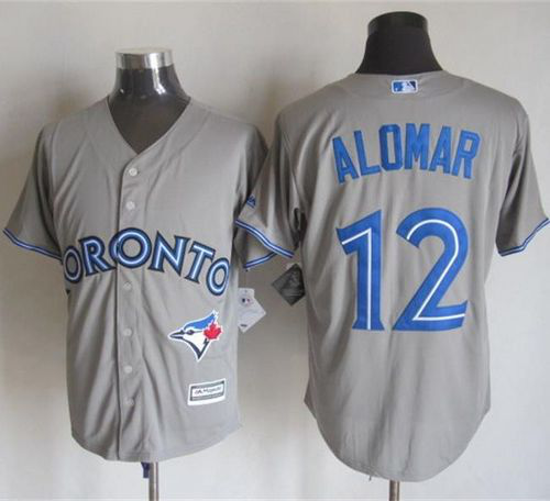 Toronto Blue Jays #12 Roberto Alomar Grey New Cool Base Stitched MLB Jersey