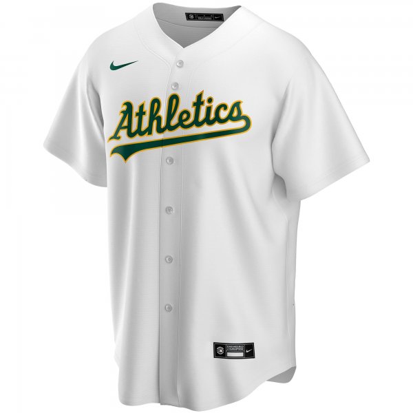 Youth Oakland Athletics Nike White Home Replica Custom Jersey