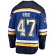 Men's St. Louis Blues Torey Krug Fanatics Blue Home Premier Breakaway Player Jersey