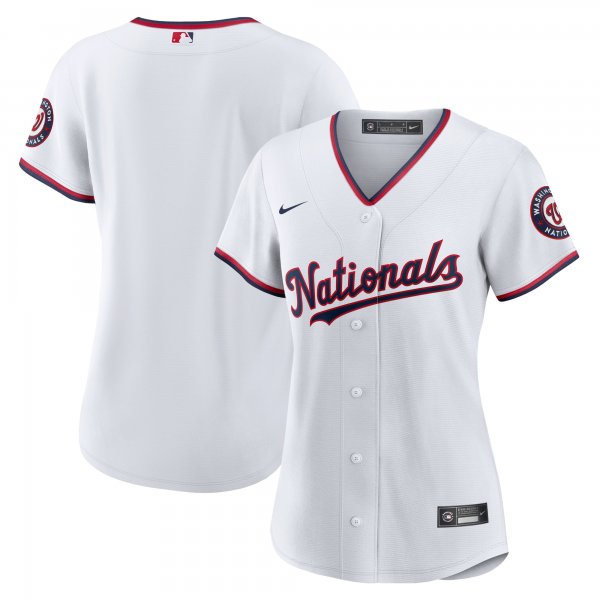 Women's Washington Nationals Nike White Home Blank Replica Jersey