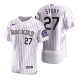 Men's Colorado Rockies Trevor Story Nike White 2020 Jersey