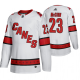 Men's Adidas Carolina Hurricanes #23 Brock McGinn 2019-20 Away Player White Jersey