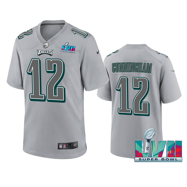 Men's Philadelphia Eagles Randall Cunningham Gray Super Bowl LVII Atmosphere Jersey