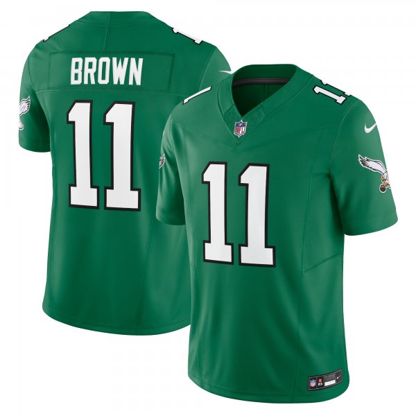 Men's Philadelphia Eagles A.J. Brown Nike Kelly Green Vapor F.U.S.E. Limited Jersey