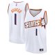 Men's Phoenix Suns #1 Devin Booker White 2023/24 Fast Break Replica Association Edition Jersey