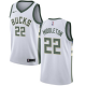 Nike Men's Milwaukee Bucks #22 Khris Middleton White Swingman Association Edition NBA Jersey