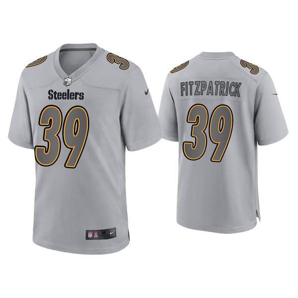 Men's Pittsburgh Steelers Minkah Fitzpatrick Gray Atmosphere Fashion Game Jersey