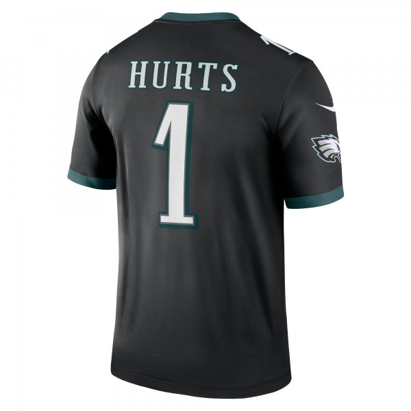 Men's Philadelphia Eagles Jalen Hurts Nike Black Legend Jersey