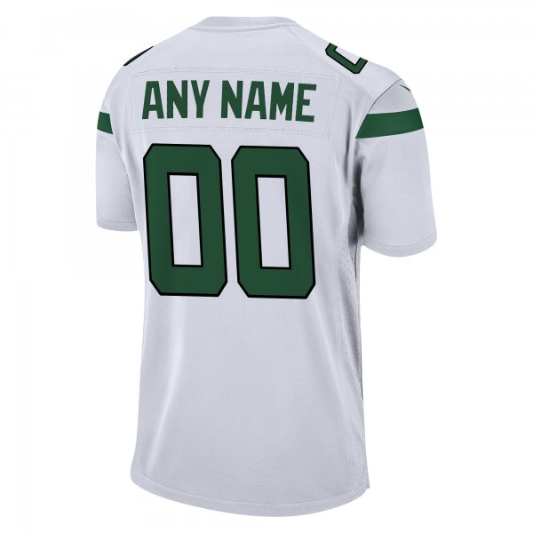 Men's New York Jets Nike White Custom Game Jersey