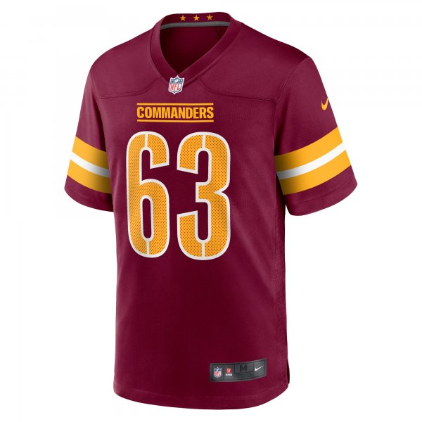 Men's Washington Commanders Nick Gates Nike Burgundy Game Player Jersey