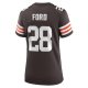 Women's Cleveland Browns Mike Ford Nike  Brown Team Game Jersey