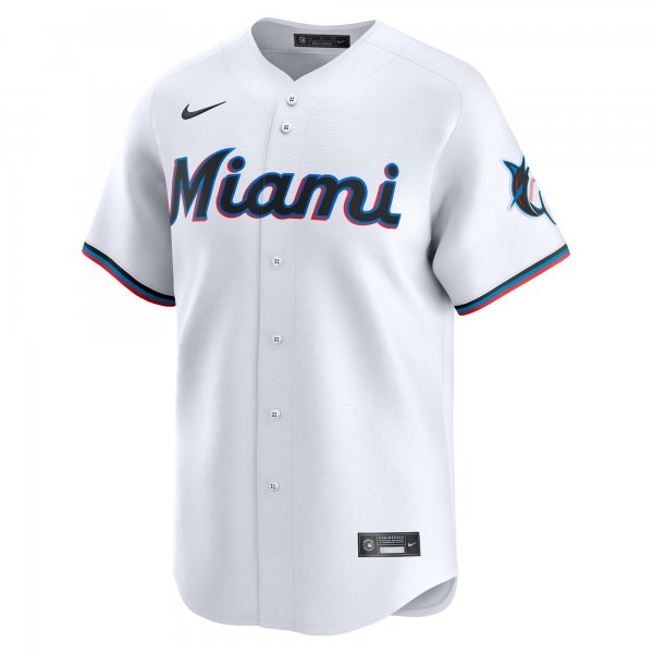 Men's Miami Marlins Jesus Luzardo Nike White Home Limited Player Jersey