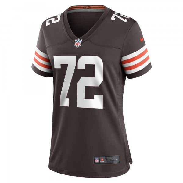 Women's Cleveland Browns Ty Nsekhe Nike  Brown  Game Jersey