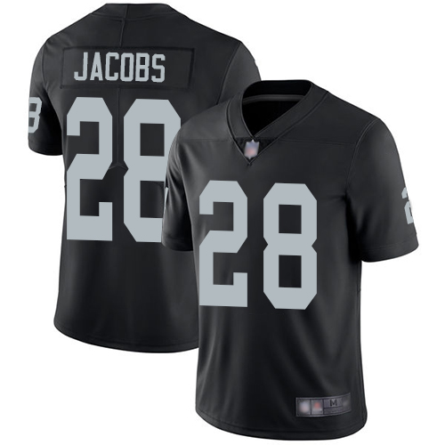 Las Vegas Raiders #28 Josh Jacobs Black Team Color Youth Stitched Nike NFL Vapor Untouchable Limited Jersey