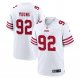 Men's #92 Chase Young San Francisco 49ers Limited Jersey White - All Stitched