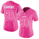 Women's Nike Dallas Cowboys #90 Demarcus Lawrence PinkStitched NFL Limited Rush Fashion Jersey