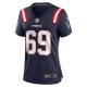 Women's New England Patriots Cole Strange Nike Navy Game Player Jersey