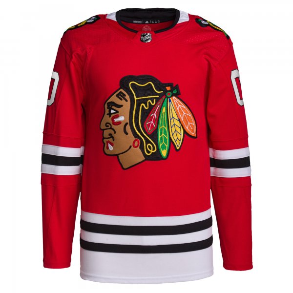 Men's Chicago Blackhawks  adidas Red Home  Primegreen Custom Jersey