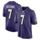 Men's Baltimore Ravens Rashod Bateman Nike Purple Game Player Jersey