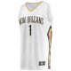 Men's New Orleans Pelicans Zion Williamson Fanatics White Replica Fast Break Jersey - Association Edition