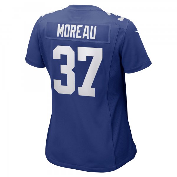 Women's New York Giants Fabian Moreau Nike Royal Game Player Jersey