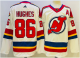 Men's New Jersey Devils #86 Jack Hughes White 2022 Reverse Retro NHL Jersey