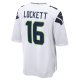 Men's Seattle Seahawks Tyler Lockett Nike White Game Jersey