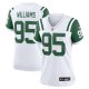 Women's New York Jets #95 Quinnen Williams Nike White Classic Alternate Jersey