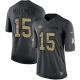 Nike Kansas City Chiefs #15 Patrick Mahomes Black Youth Stitched NFL Limited 2016 Salute to Service Jersey