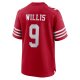 Men's San Francisco 49ers Brayden Willis Nike Scarlet Team Game Jersey