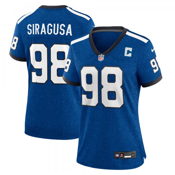 Women's Indianapolis Colts Tony Siragusa Nike Royal Indiana Nights Alternate Game Jersey