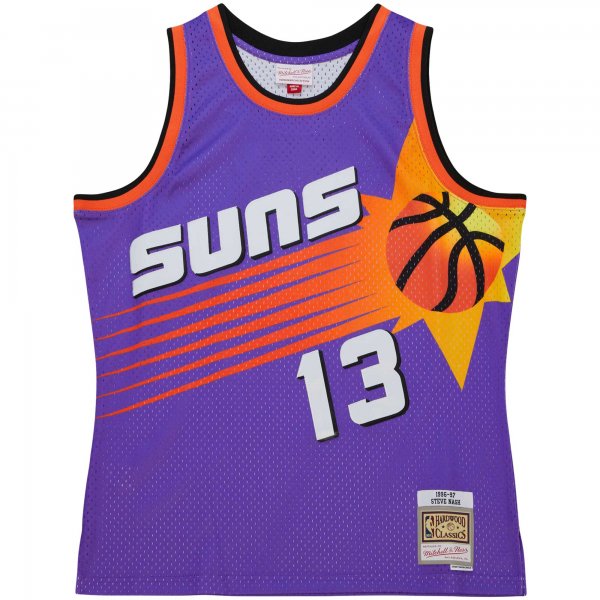 Men's Phoenix Suns Steve Nash Mitchell & Ness Purple Hardwood Classics 1996/97 Tropical Swingman Jersey