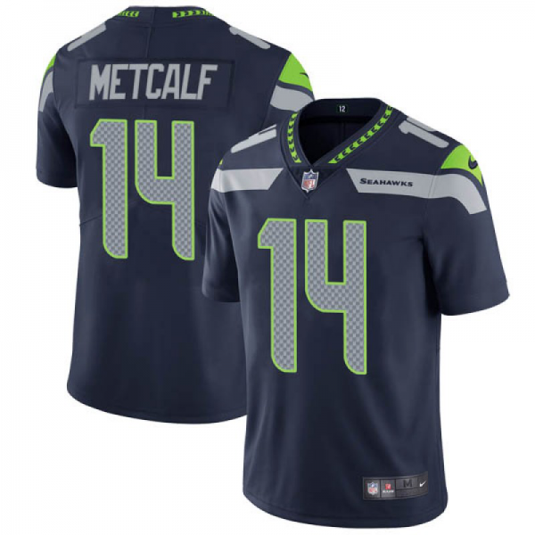 Youth Nike Seattle Seahawks #14 DK Metcalf Navy Team Color Vapor Untouchable Limited NFL Jersey