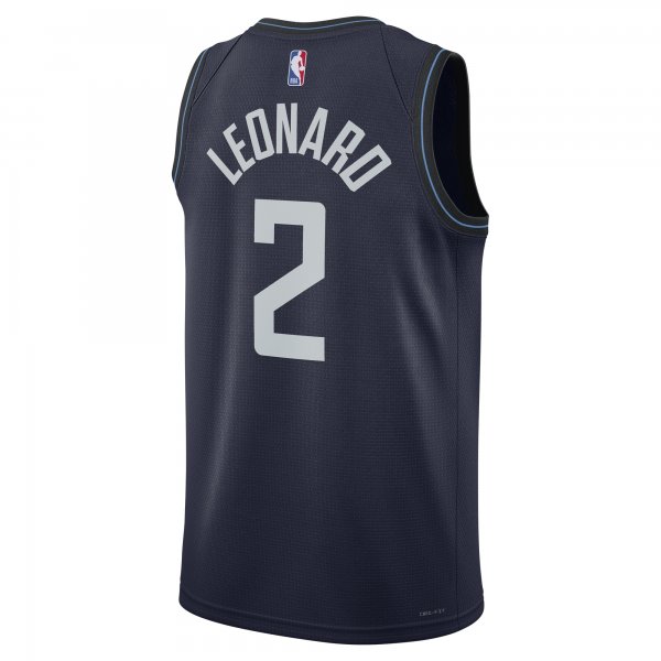 Unisex LA Clippers Kawhi Leonard Nike Navy 2023/24 Swingman Jersey - City Edition