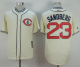 Chicago Cubs #23 Ryne Sandberg Cream 1929 Turn Back The Clock Stitched MLB Jersey