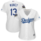 Women's Los Angeles Dodgers #13 Max Muncy Majestic White 2018 World Series Cool Base Player Jersey