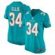 Women's Miami Dolphins Tino Ellis Nike Aqua Home Game Player Jersey