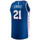 Men's Philadelphia 76ers Joel Embiid Fanatics Royal Big & Tall Fast Break Player Jersey - Icon Edition